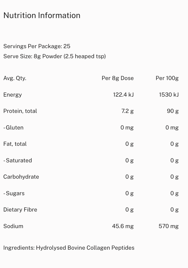 Mitchells Nutrition - Collagen Peptides
