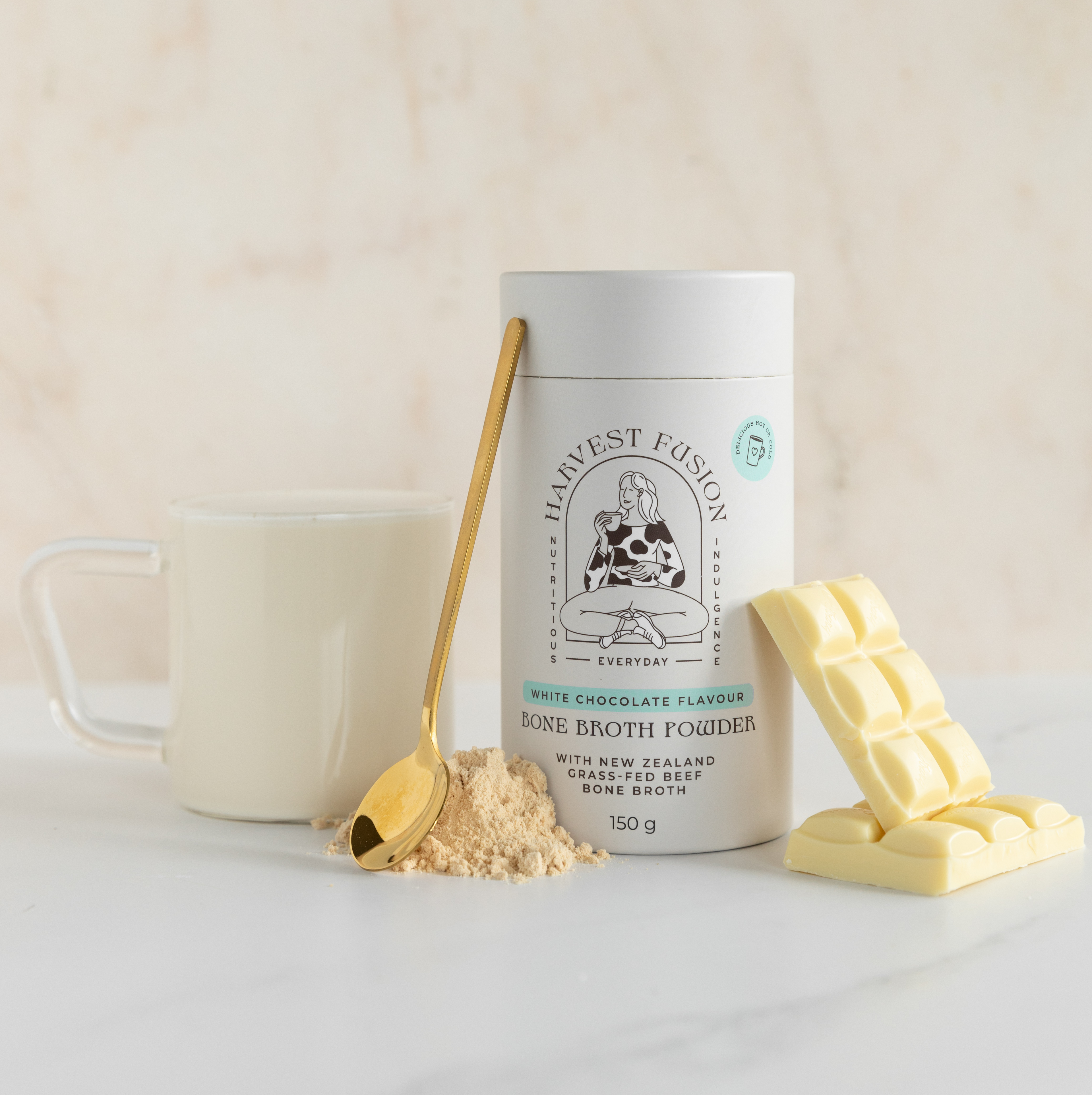 Harvest Fusion - White Chocolate Bone Broth Powder