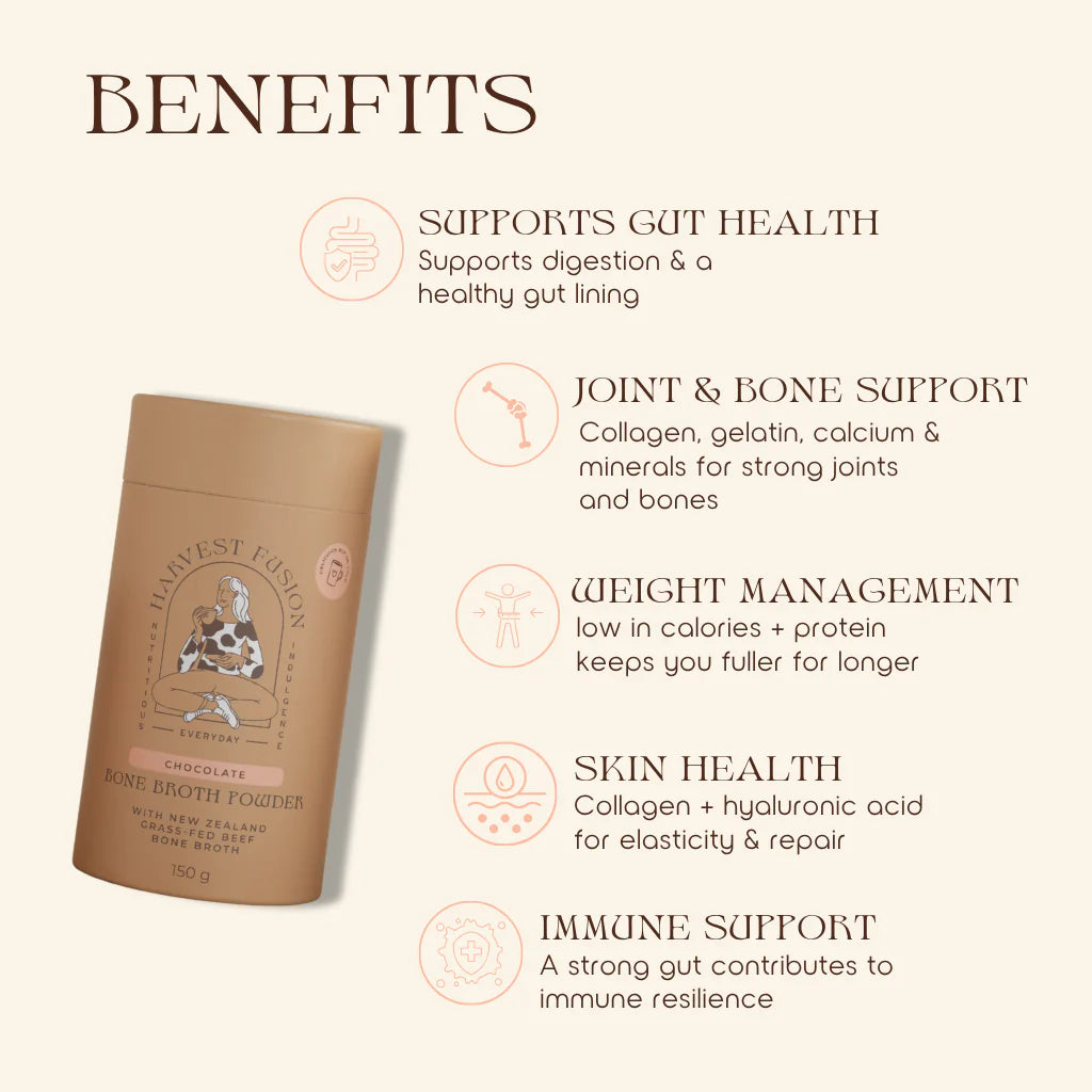 Harvest Fusion - Chocolate Bone Broth Powder