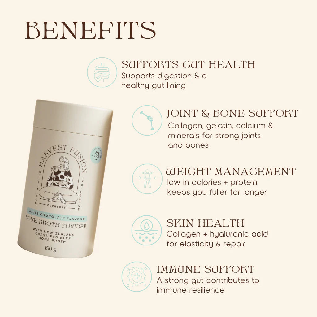 Harvest Fusion - White Chocolate Bone Broth Powder