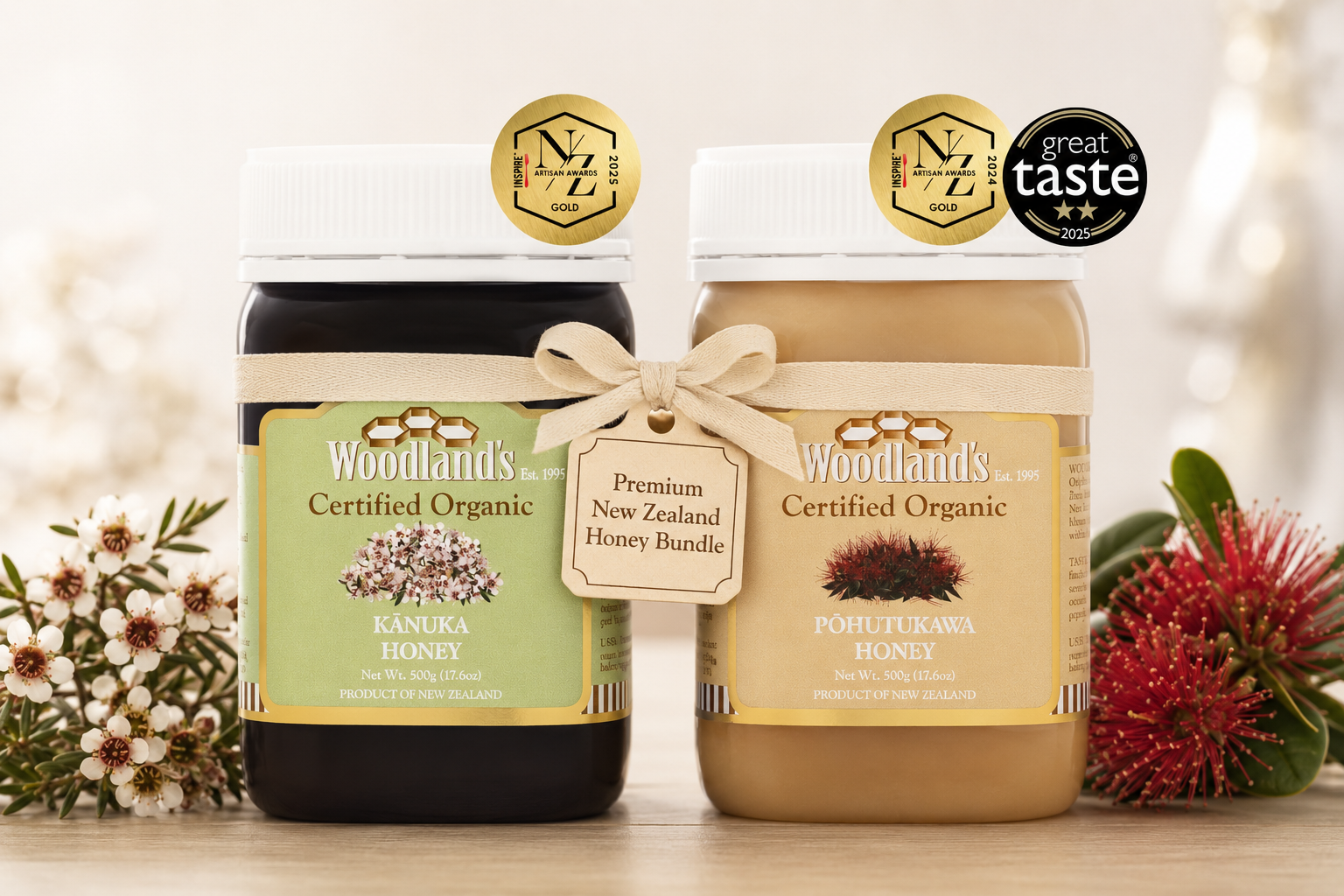 Woodland's - Organic Native Honey Bundle